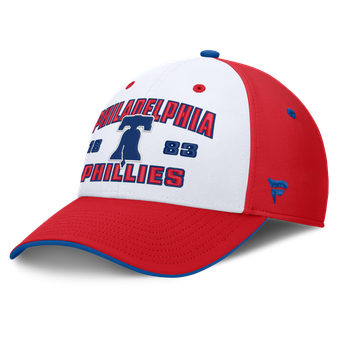Men's Fanatics Red/White Philadelphia Phillies Jammed Structured Flex Hat