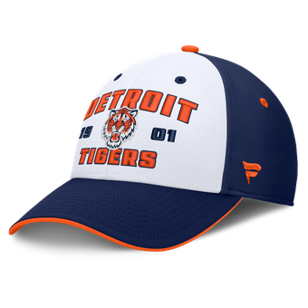 Men's Fanatics Navy/White Detroit Tigers Jammed Structured Flex Hat