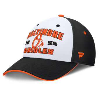 Men's Fanatics Black/White Baltimore Orioles Jammed Structured Flex Hat