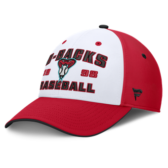 Men's Fanatics Red/White Arizona Diamondbacks Jammed Structured Flex Hat