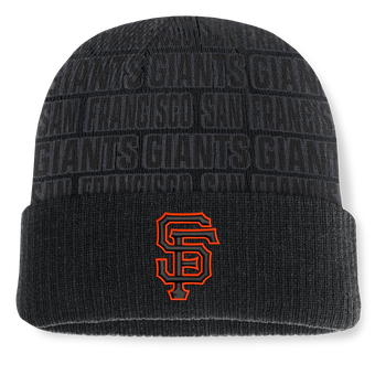 Men's Fanatics Black San Francisco Giants Backstop Cuffed Knit Hat