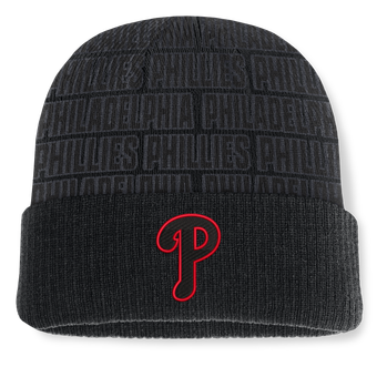 Men's Fanatics Black Philadelphia Phillies Backstop Cuffed Knit Hat