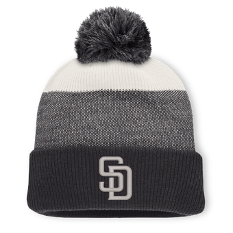 Men's Fanatics Charcoal/Gray San Diego Padres Cuffed Knit Hat with Pom
