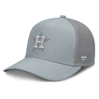 Men's Fanatics  Gray Houston Astros Corduroy Relief Trucker Adjustable Hat