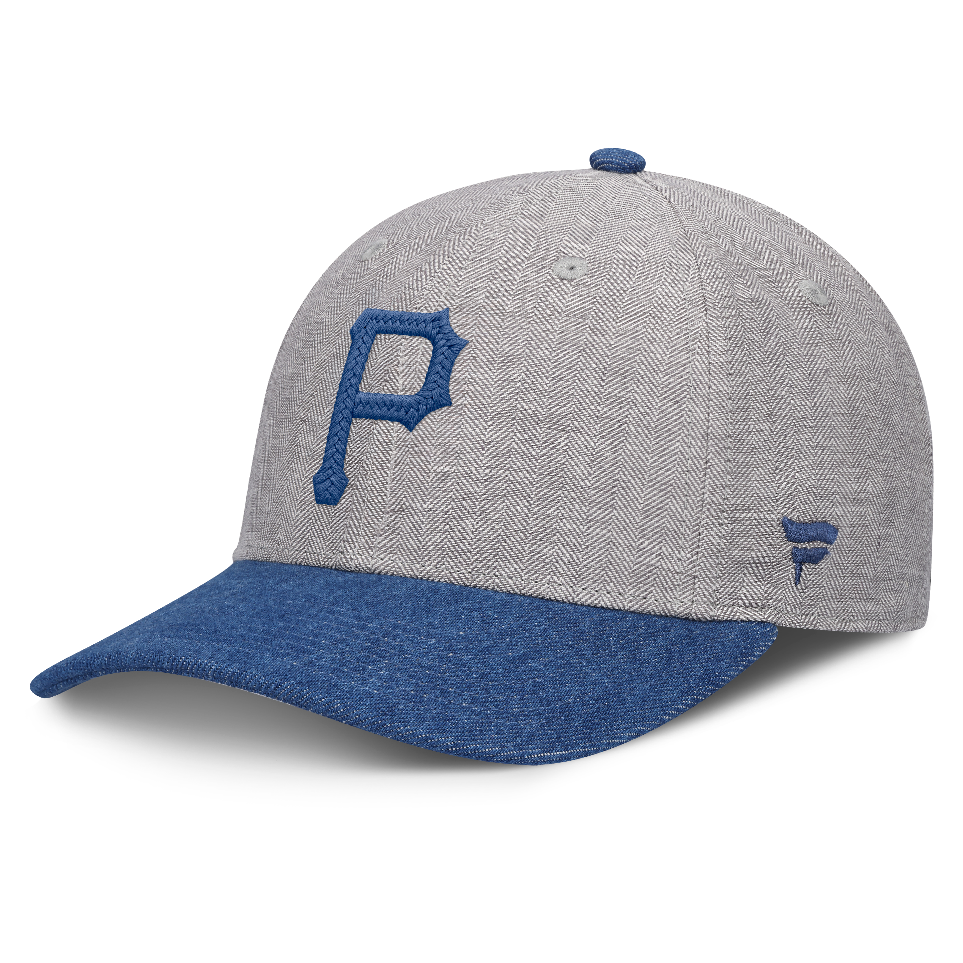 Men's Fanatics Gray/Denim Pittsburgh Pirates Level Up Conduct Adjustable Hat