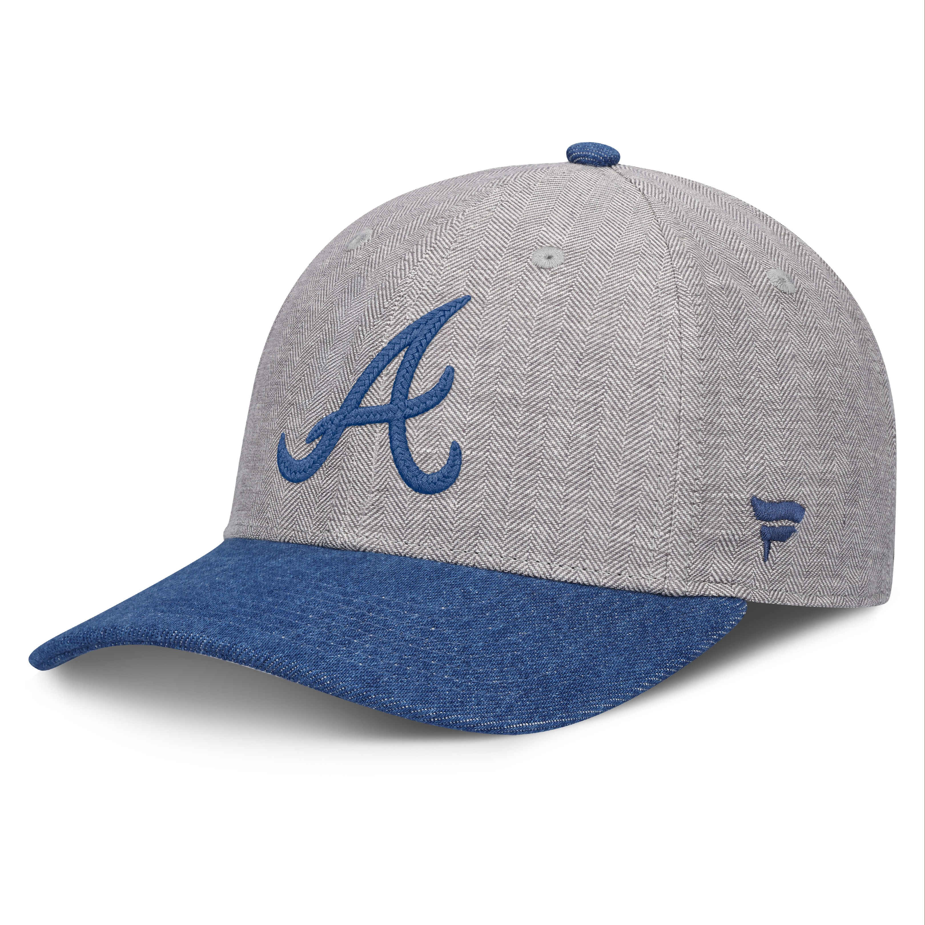 Men's Fanatics Gray/Denim Atlanta Braves Level Up Conduct Adjustable Hat