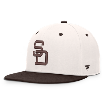 Men's Fanatics  Cream/Brown San Diego Padres Heritage Ballpark Snapback Hat