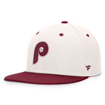 Men's Fanatics  Cream/Burgundy Philadelphia Phillies Heritage Ballpark Snapback Hat