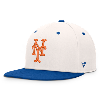 Men's Fanatics  Cream/Royal New York Mets Heritage Ballpark Snapback Hat