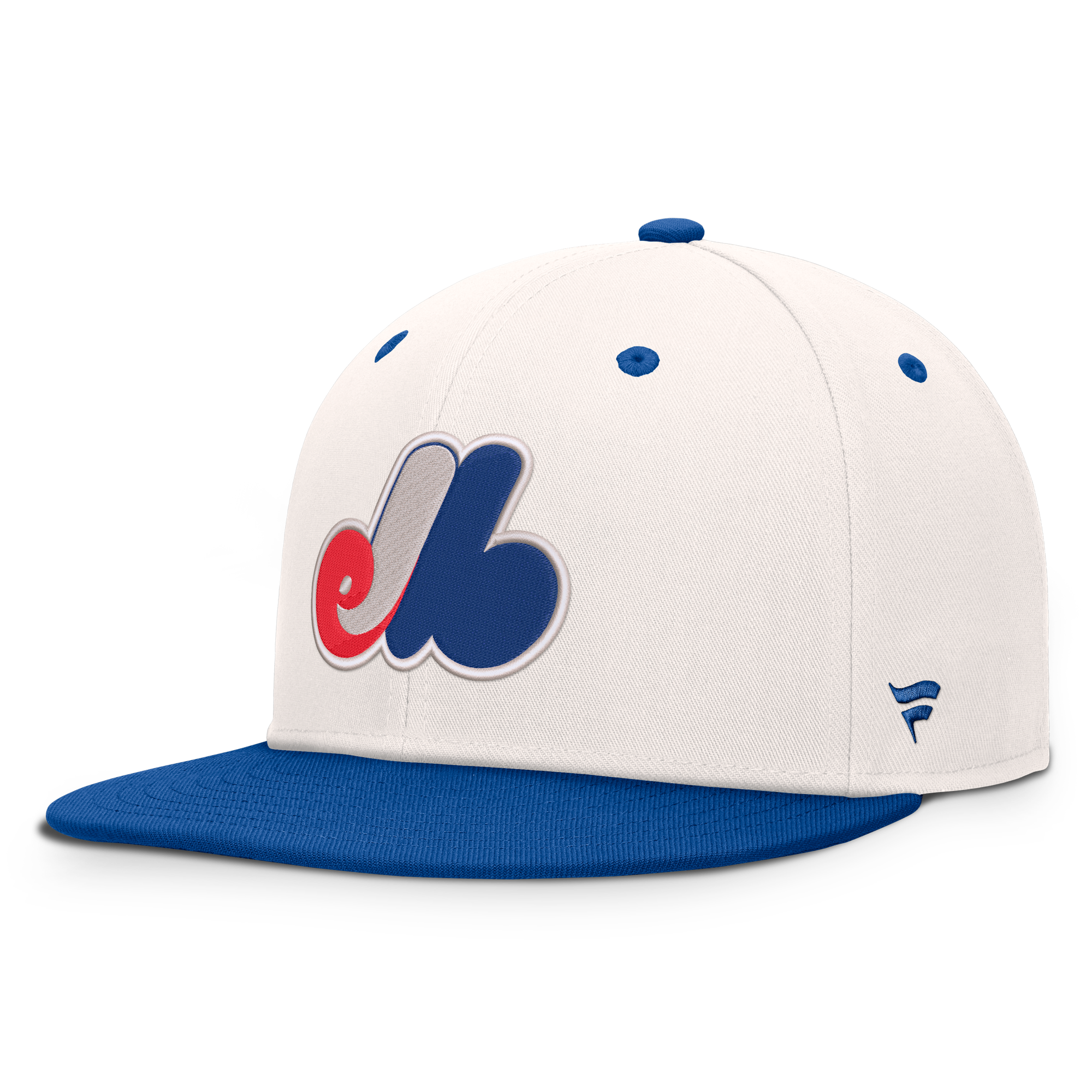 Men's Fanatics  Cream/Blue Montreal Expos Cooperstown Collection Heritage Ballpark Snapback Hat