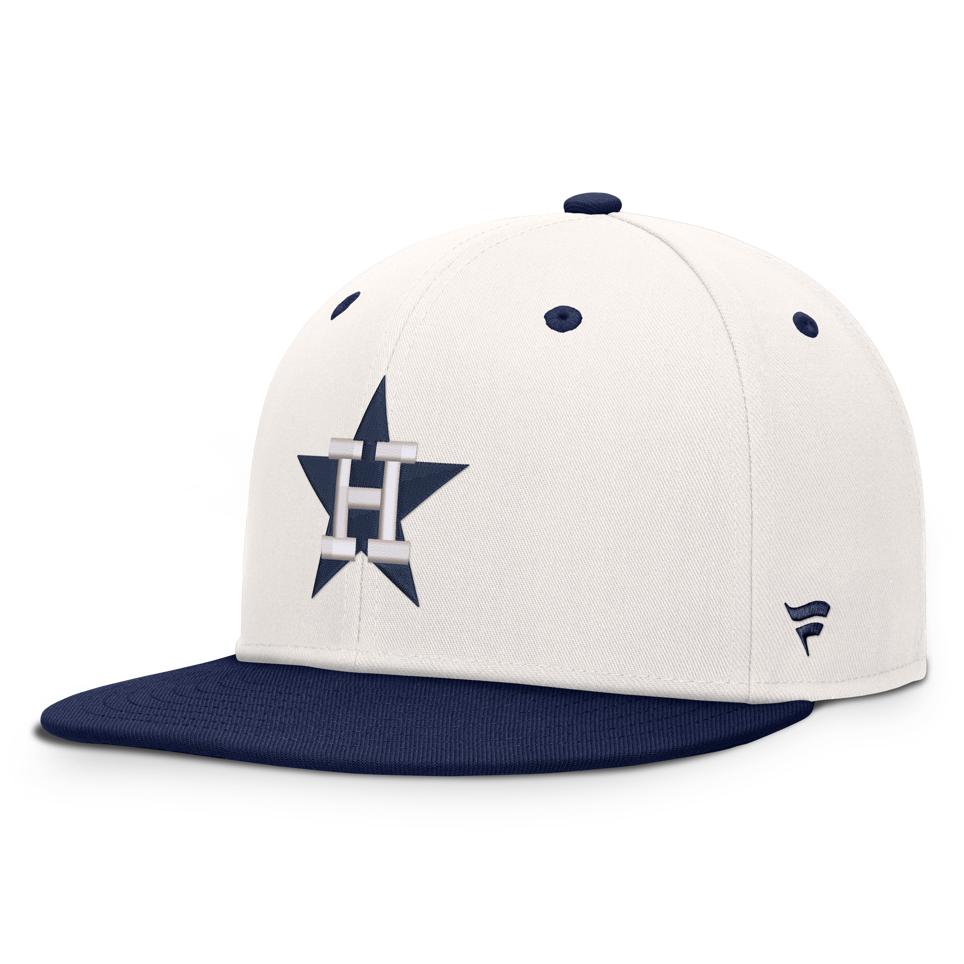 Men's Fanatics  Cream/Navy Houston Astros Heritage Ballpark Snapback Hat
