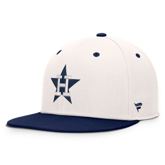 Men's Fanatics  Cream/Navy Houston Astros Heritage Ballpark Snapback Hat