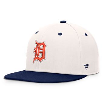 Men's Fanatics  Cream/Navy Detroit Tigers Heritage Ballpark Snapback Hat