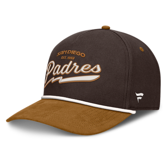 Men's Fanatics Brown San Diego Padres Heritage Concourse A-Frame Adjustable Hat
