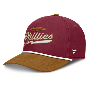 Men's Fanatics Burgundy Philadelphia Phillies Heritage Concourse A-Frame Adjustable Hat
