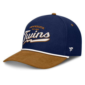 Men's Fanatics Navy Minnesota Twins Heritage Concourse A-Frame Adjustable Hat