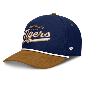 Men's Fanatics Navy Detroit Tigers Heritage Concourse A-Frame Adjustable Hat