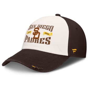 Men's Fanatics Brown/Cream San Diego Padres Heritage Scar Adjustable Hat