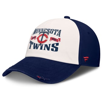 Men's Fanatics Navy/Cream Minnesota Twins Heritage Scar Adjustable Hat