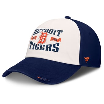 Men's Fanatics Navy/Cream Detroit Tigers Heritage Scar Adjustable Hat