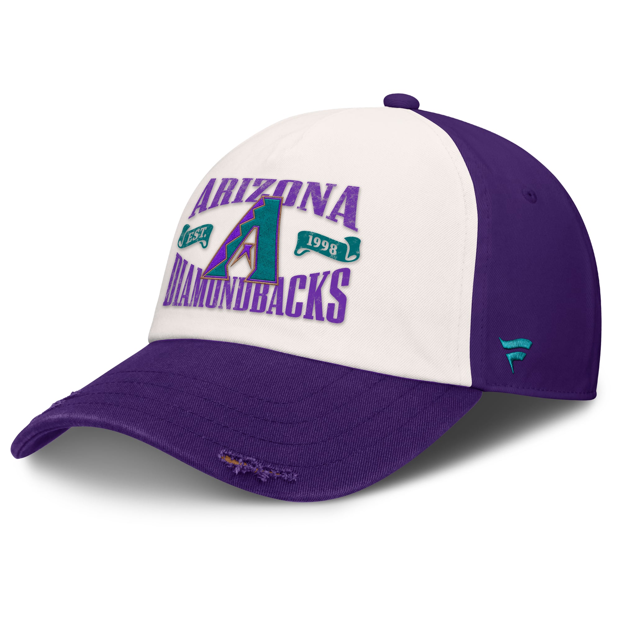 Men's Fanatics Purple/Cream Arizona Diamondbacks Heritage Scar Adjustable Hat
