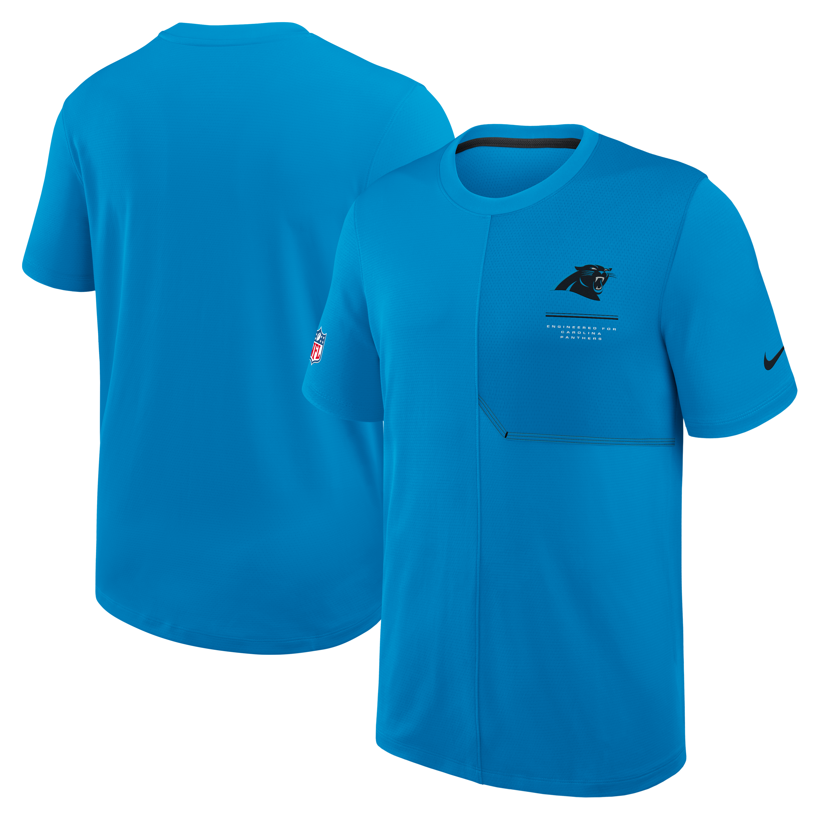 Men’s Nike Blue Carolina Panthers Sideline UV Dri-FIT Coaches Shirt Men’s Nike Blue Carolina Panthers Sideline UV Dri-FIT Coaches Shirt