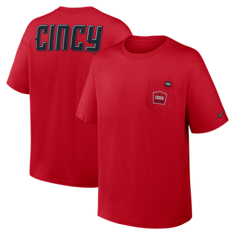 Men's Nike Red Cincinnati Reds City Connect Max90 Pocket T-Shirt