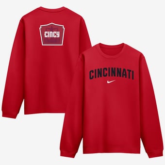 Men's Nike Red Cincinnati Reds City Connect Club Sweatshirt