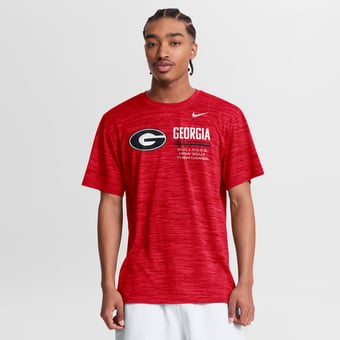 Men's Nike Red Georgia Bulldogs Sideline Velocity Dri-FIT T-Shirt