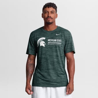 Men's Nike Green Michigan State Spartans Sideline Velocity Dri-FIT T-Shirt