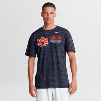 Men's Nike Navy Auburn Tigers Sideline Velocity Dri-FIT T-Shirt