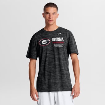 Men's Nike Black Georgia Bulldogs Sideline Velocity Dri-FIT T-Shirt