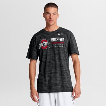 Men's Nike Black Ohio State Buckeyes Sideline Velocity Dri-FIT T-Shirt