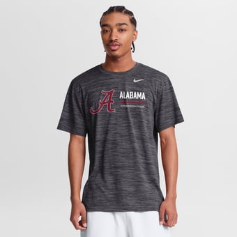 Men's Nike Anthracite Alabama Crimson Tide Sideline Velocity Dri-FIT T-Shirt