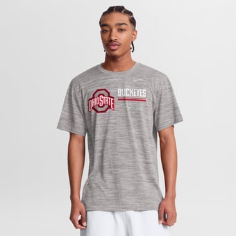 Men's Nike Gray Ohio State Buckeyes Sideline Velocity Dri-FIT T-Shirt