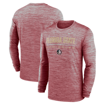 Men's Nike Garnet Florida State Seminoles Sideline Velocity Dri-FIT Long Sleeve T-Shirt