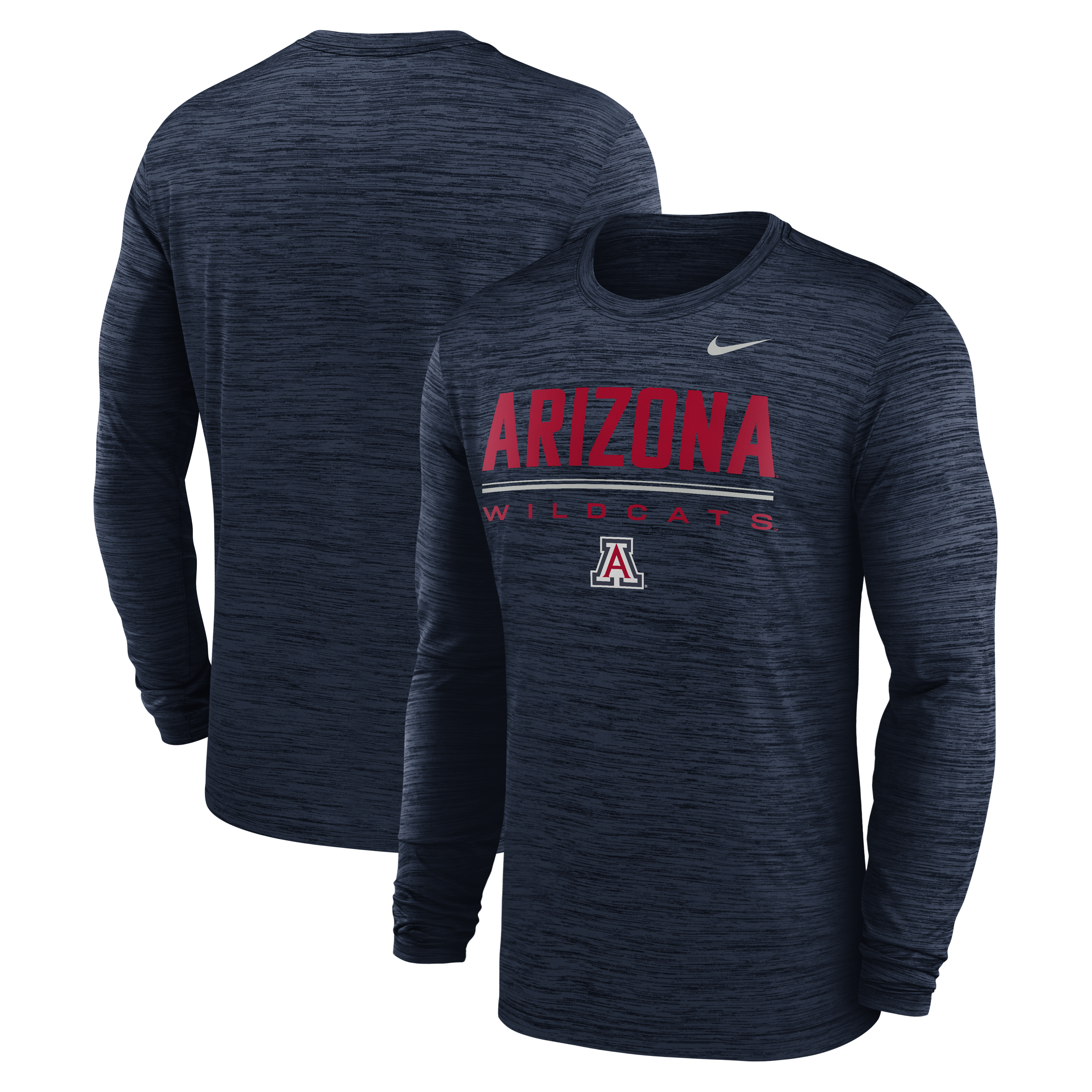Men's Nike Navy Arizona Wildcats Sideline Velocity Dri-FIT Long Sleeve T-Shirt