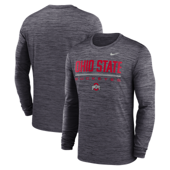 Men's Nike Black Ohio State Buckeyes Sideline Velocity Dri-FIT Long Sleeve T-Shirt