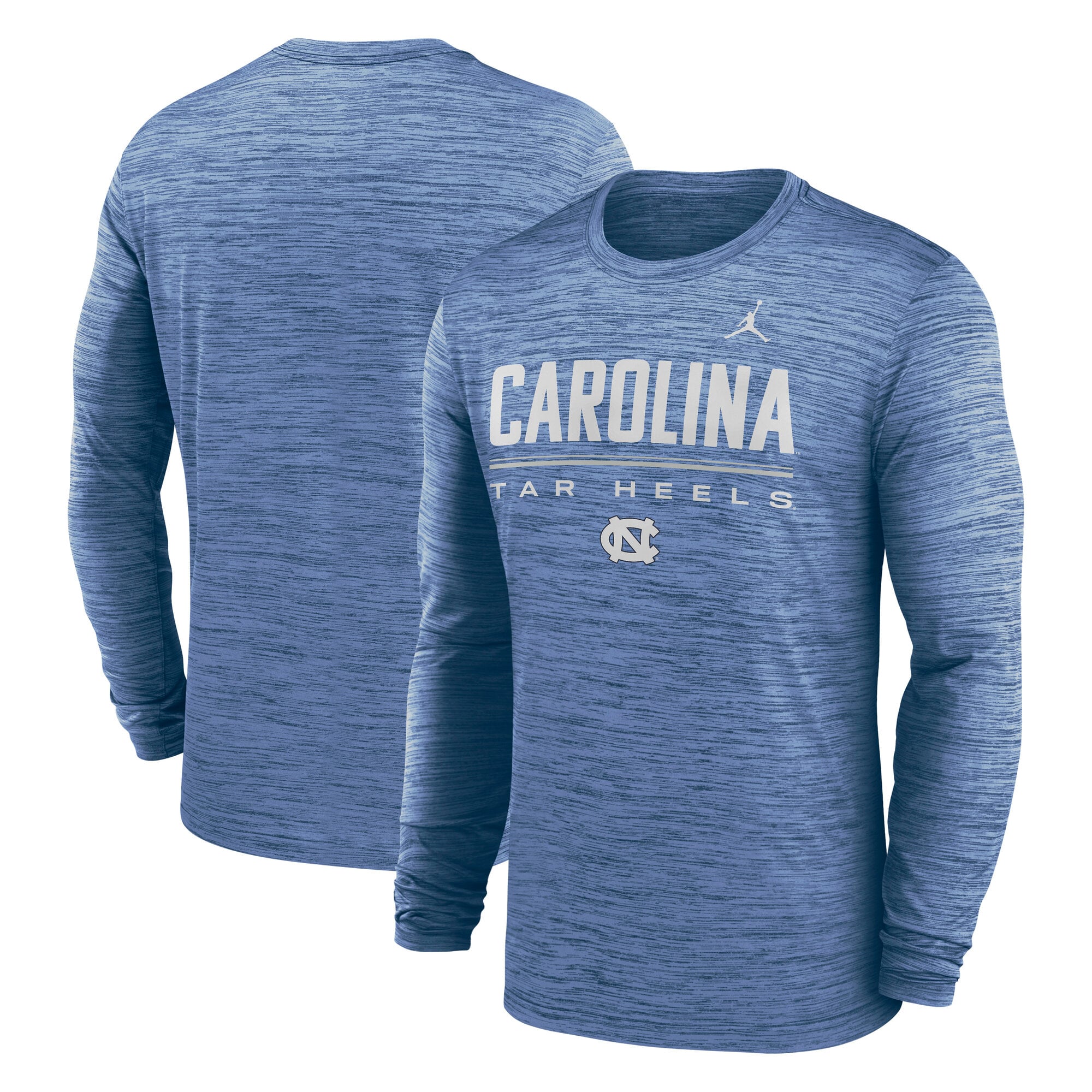 Men's Jordan Brand Carolina Blue North Carolina Tar Heels Sideline Velocity Dri-FIT Long Sleeve T-Shirt