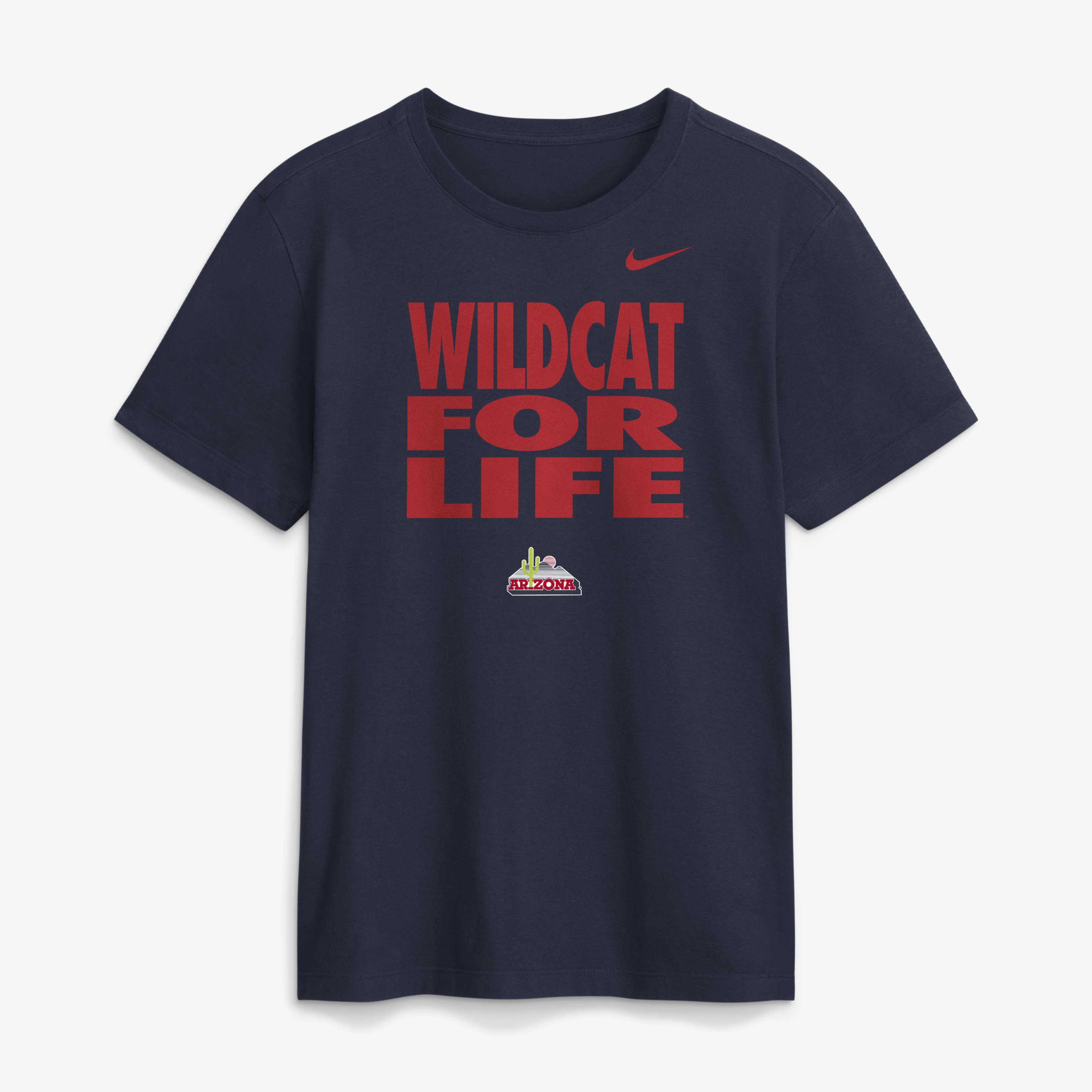 Men's Nike Navy Arizona Wildcats 2026 Sideline Dri-FIT Slogan T-Shirt
