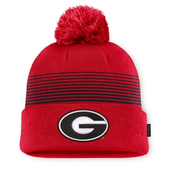 Unisex Nike Red Georgia Bulldogs 2026 On-Field Cuffed Knit Hat with Pom