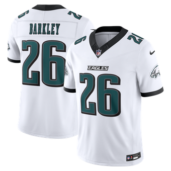Men's Nike Saquon Barkley White Philadelphia Eagles Vapor F.U.S.E. Stitched Limited Jersey