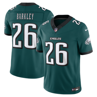 Men's Nike Saquon Barkley Midnight Green Philadelphia Eagles Team Vapor F.U.S.E. Stitched Limited Jersey