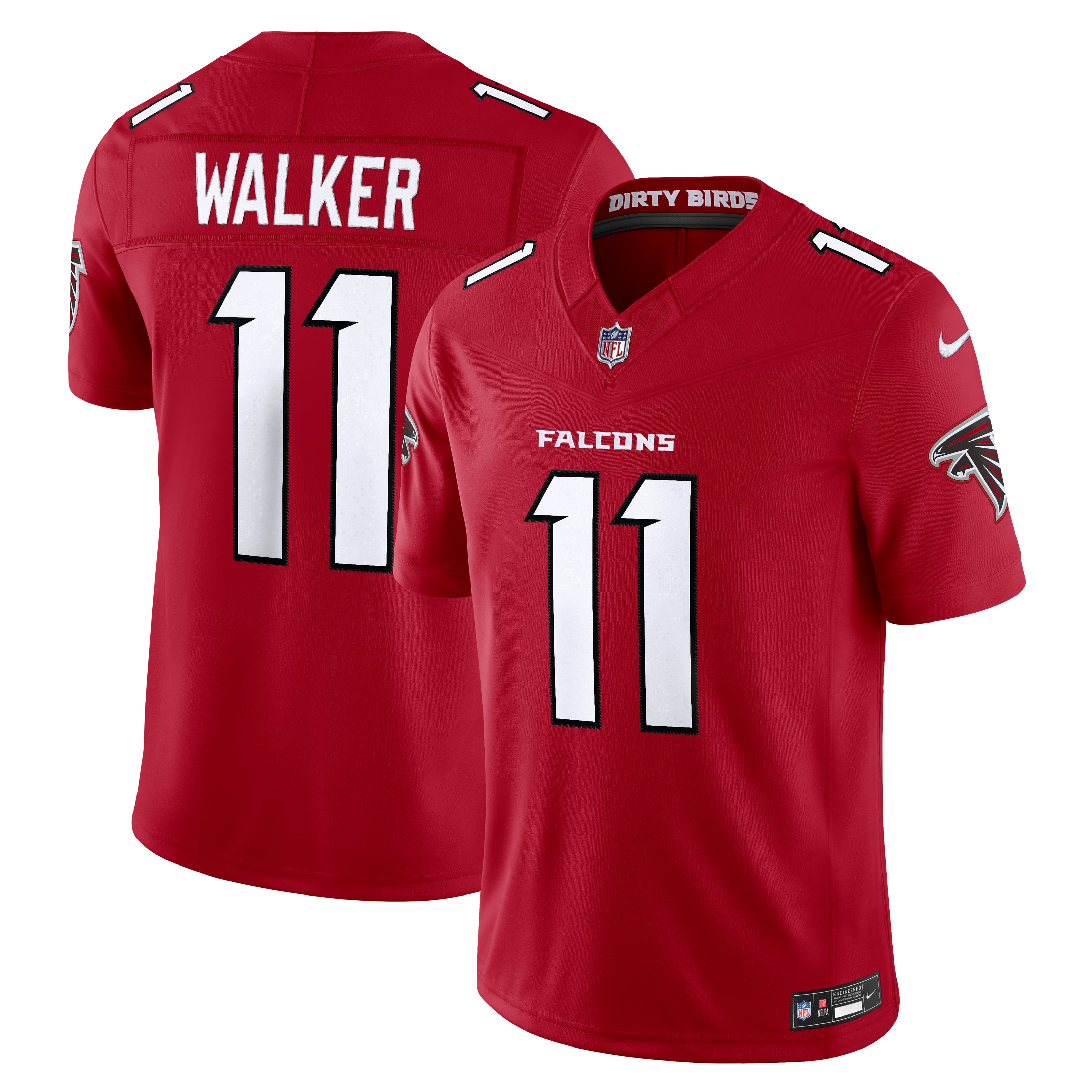 Men's Nike Jalon Walker Red Atlanta Falcons Vapor F.U.S.E. Stitched Limited Jersey