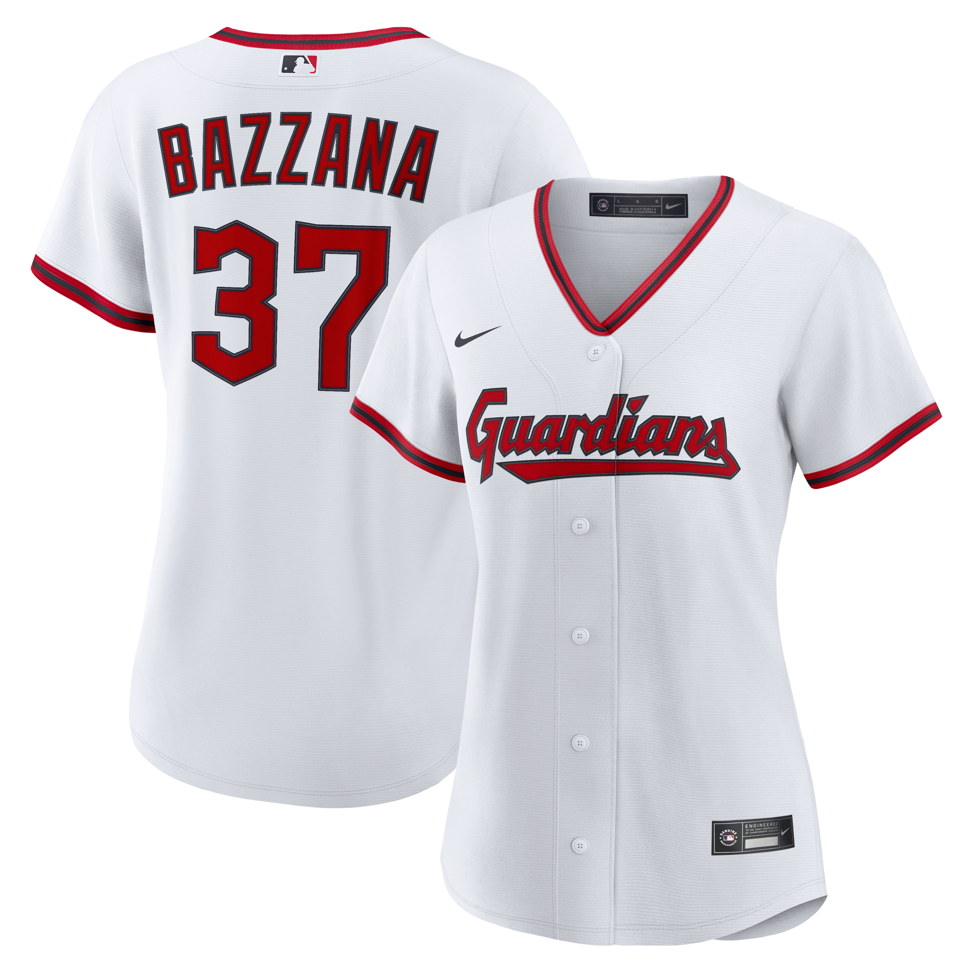 Women's Nike Travis Bazzana White Cleveland Guardians Home Replica Jersey