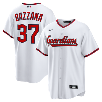Men's Nike Travis Bazzana White Cleveland Guardians Home Replica Jersey