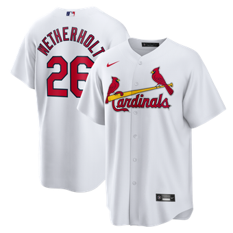 Men's Nike JJ Wetherholt White St. Louis Cardinals Home Replica Jersey