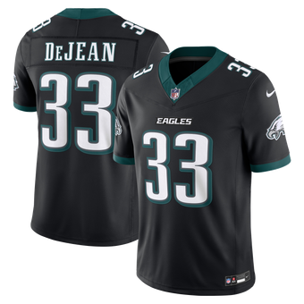 Men's Nike Cooper DeJean Black Philadelphia Eagles Alternate Vapor F.U.S.E. Stitched Limited Jersey
