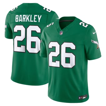 Men's Nike Saquon Barkley Kelly Green Philadelphia Eagles Alternate Vapor F.U.S.E. Stitched Limited Jersey