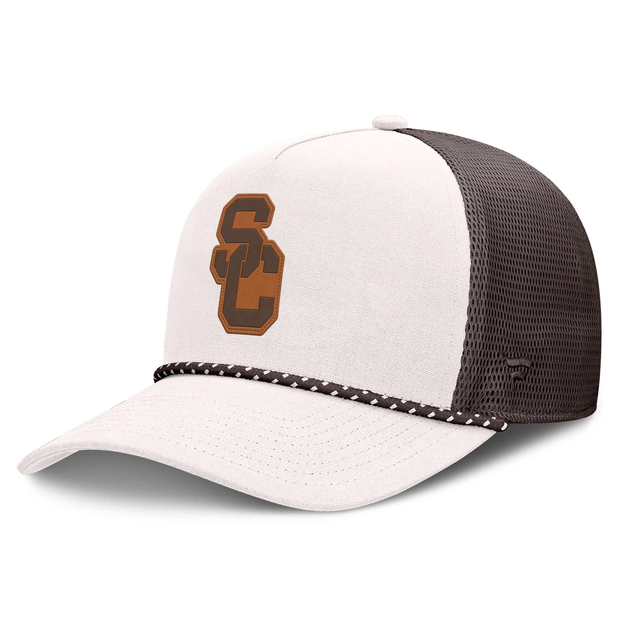 Men's Fanatics Natural USC Trojans Bronco Trucker Adjustable Hat